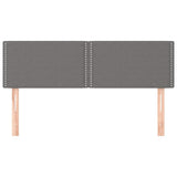 Vidaxl hoofdborden 2 st 72x5x78 88 cm stof donkergrijs