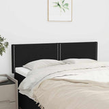 Vidaxl hoofdborden 2 st 72x5x78 88 cm stof zwart
