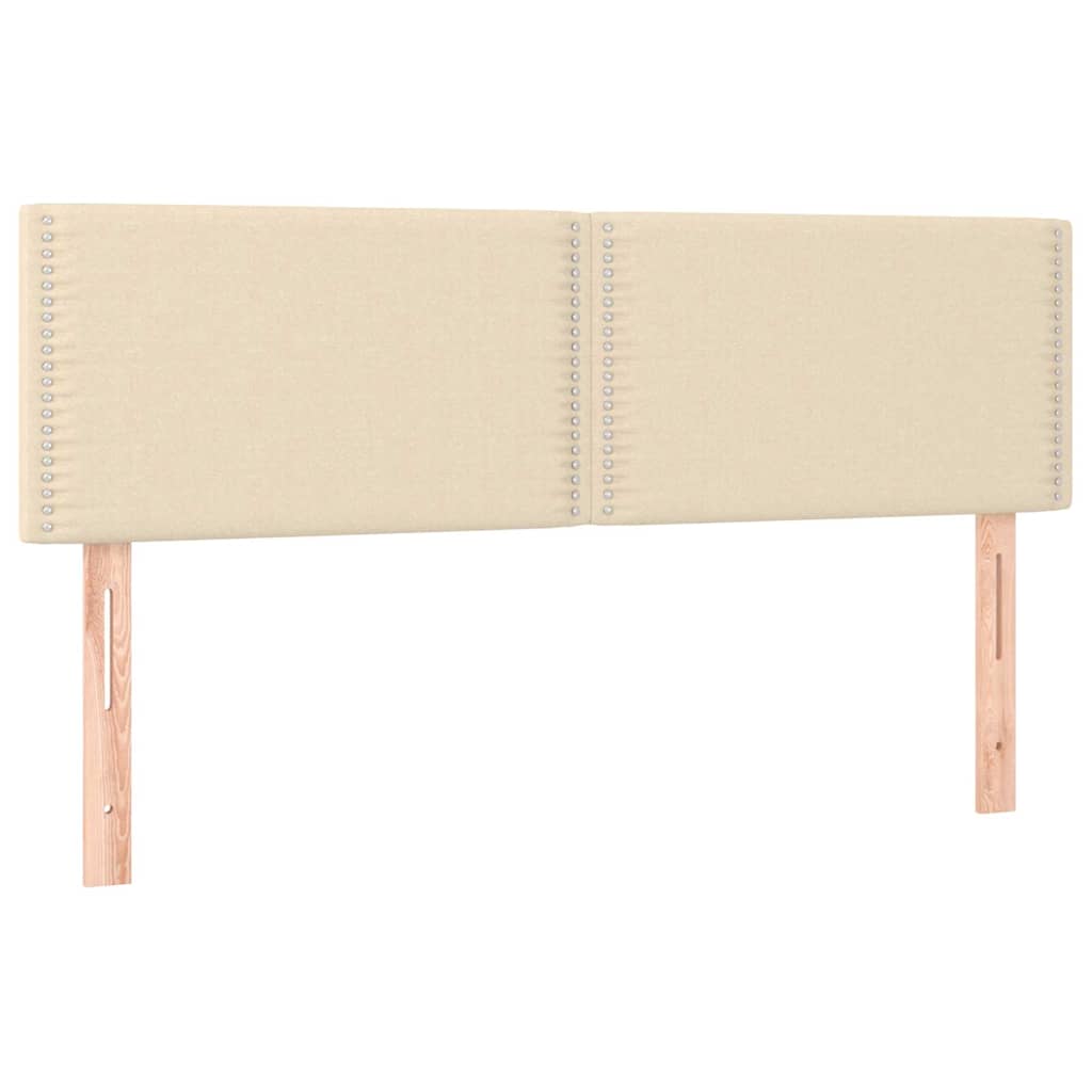 Vidaxl hoofdborden 2 st 72x5x78 88 cm stof crèmekleurig