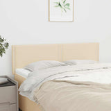 Vidaxl hoofdborden 2 st 72x5x78 88 cm stof crèmekleurig