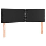 Vidaxl hoofdbordem 2 st 72x5x78 88 cm kunstleer zwart