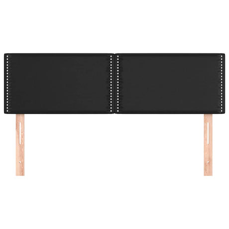 Vidaxl hoofdborden 144x5x78 88 cm kunstleer zwart