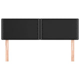 Vidaxl hoofdborden 144x5x78 88 cm kunstleer zwart