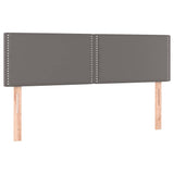 Vidaxl hoofdborden 2 st 72x5x78 88 cm kunstleer grijs