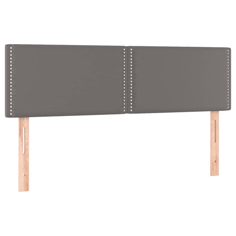 Vidaxl hoofdborden 144x5x78 88 cm kunstleer grijs