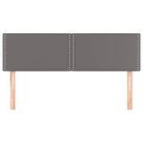 Vidaxl hoofdborden 2 st 72x5x78 88 cm kunstleer grijs
