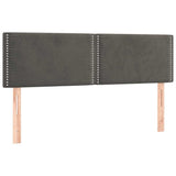 Vidaxl hoofdborden 2 st 72x5x78 88 cm fluweel donkergrijs
