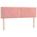 Vidaxl hoofdborden 2 st 72x5x78 88 cm fluweel roze