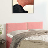 Vidaxl hoofdborden 2 st 72x5x78 88 cm fluweel roze