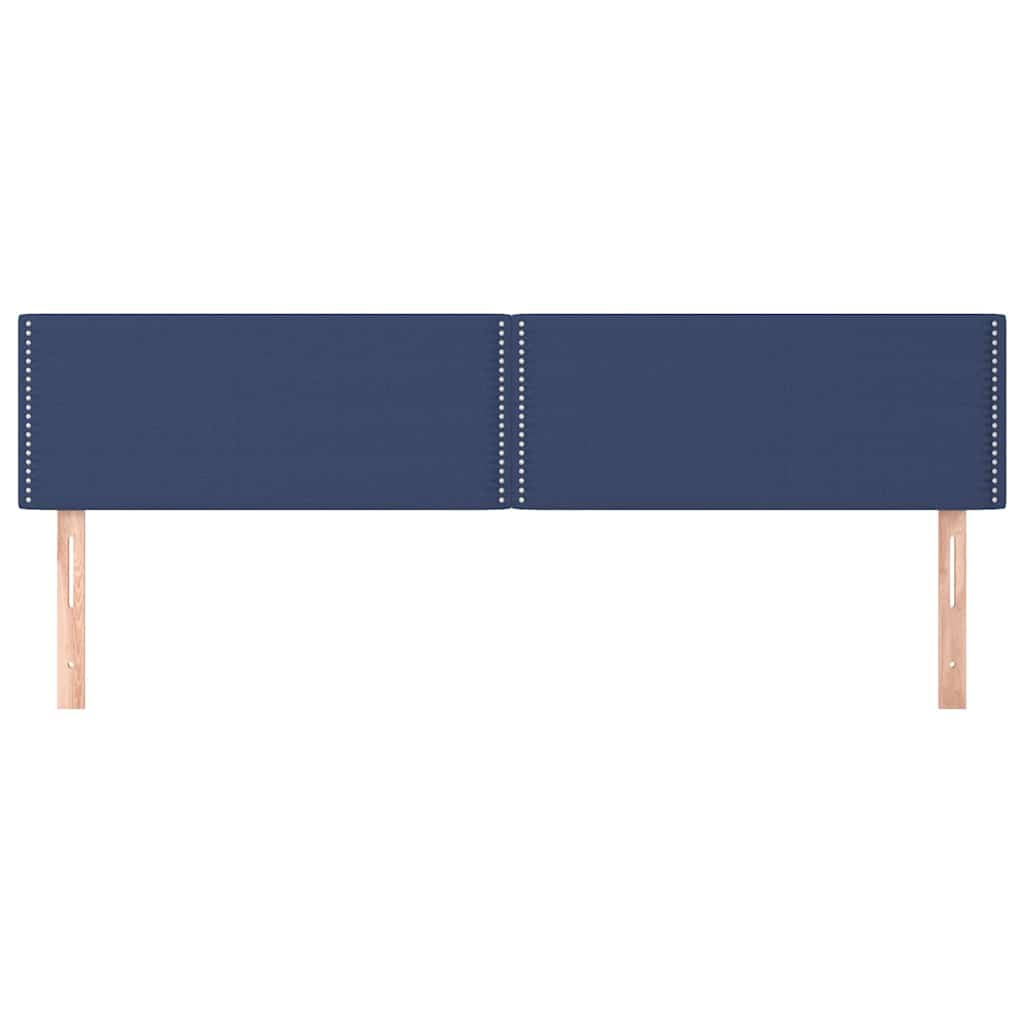 Vidaxl hoofdborden 2 st 80x5x78 88 cm stof blauw