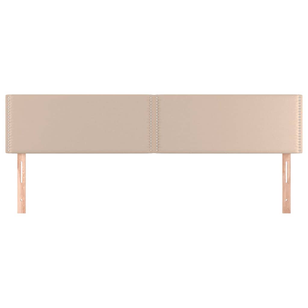 Vidaxl hoofdborden 2 st 80x5x78 88 cm kunstleer cappuccinokleurig