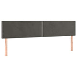 Vidaxl hoofdborden 2 st 80x5x78 88 cm fluweel donkergrijs