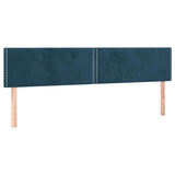 Vidaxl hoofdborden 2 st 80x5x78 88 cm fluweel donkerblauw