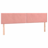 Vidaxl hoofdborden 2 st 80x5x78 88 cm fluweel roze