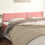 Vidaxl hoofdborden 2 st 80x5x78 88 cm fluweel roze