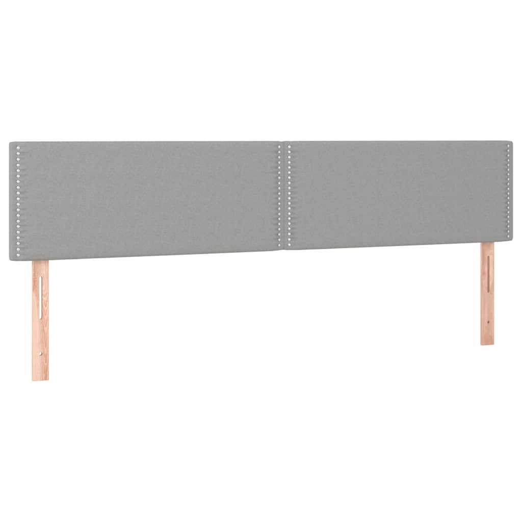 Vidaxl hoofdborden 2 st 90x5x78 88 cm stof lichtgrijs