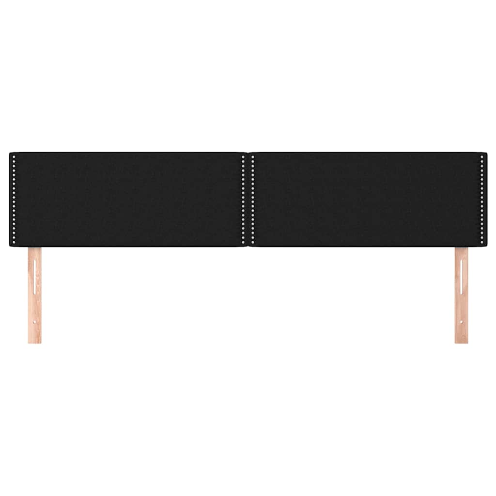 Vidaxl hoofdborden 2 st 90x5x78 88 cm stof zwart