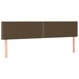 Vidaxl hoofdborden 2 st 90x5x78 88 cm stof donkerbruin