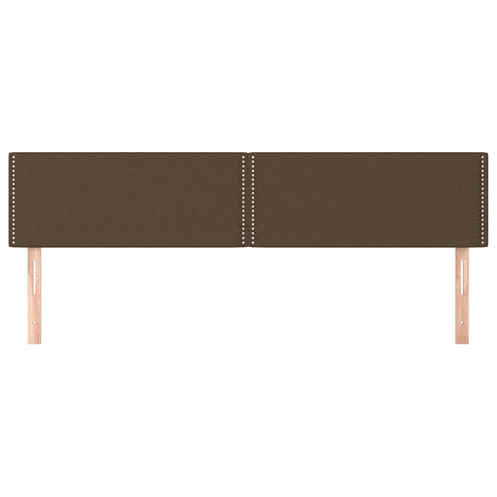 Vidaxl hoofdborden 2 st 90x5x78 88 cm stof donkerbruin