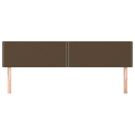 Vidaxl hoofdborden 180x5x78 88 cm stof donkerbruin