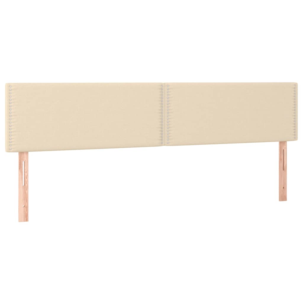 Vidaxl hoofdborden 2 st 90x5x78 88 cm stof crèmekleurig