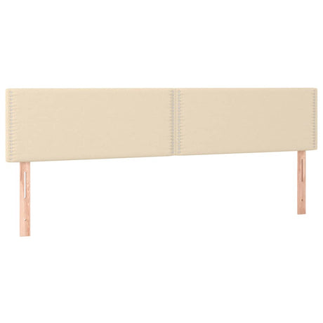 Vidaxl hoofdborden 180x5x78 88 cm stof crèmekleurig