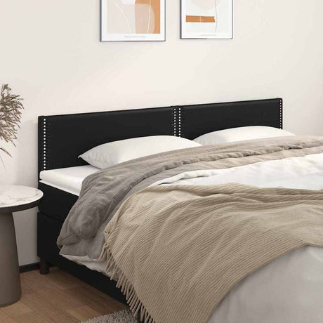 Vidaxl hoofdborden 180x5x78 88 cm kunstleer zwart