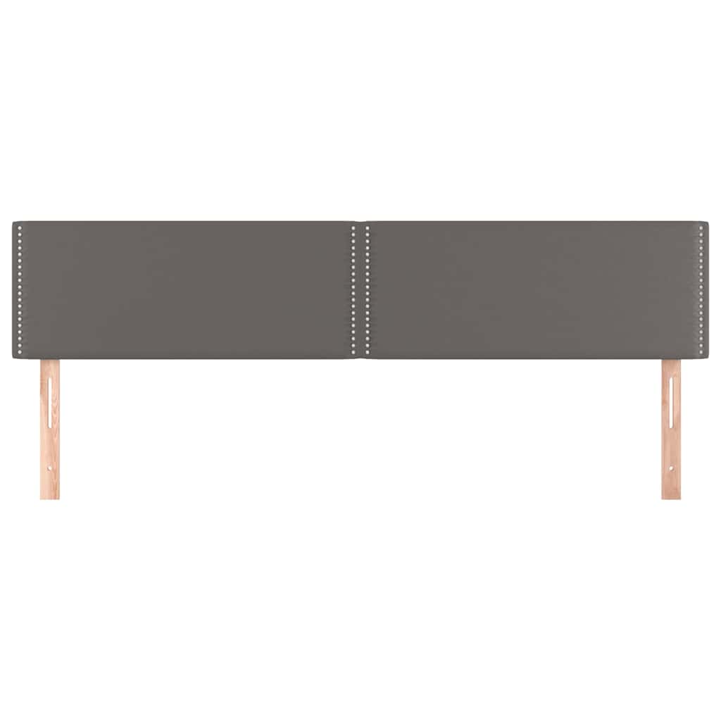 Vidaxl hoofdborden 2 st 90x5x78 88 cm kunstleer grijs