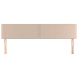 Vidaxl hoofdborden 2 st 90x5x78 88 cm kunstleer cappuccinokleurig