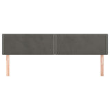 Vidaxl hoofdborden 2 st 90x5x78 88 cm fluweel donkergrijs