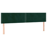 Vidaxl hoofdborden 2 st 90x5x78 88 cm fluweel donkergroen