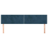 Vidaxl hoofdborden 2 st 90x5x78 88 cm fluweel donkerblauw