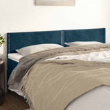 Vidaxl hoofdborden 2 st 90x5x78 88 cm fluweel donkerblauw