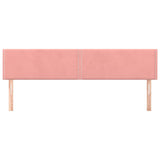 Vidaxl hoofdborden 2 st 90x5x78 88 cm fluweel roze