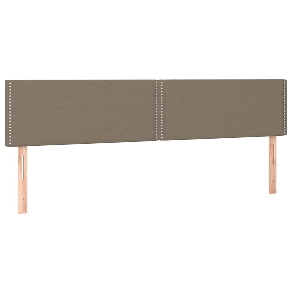 Vidaxl hoofdborden 2 st 100x5x78 88 cm stof taupe