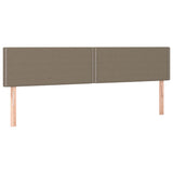 Vidaxl hoofdborden 2 st 100x5x78 88 cm stof taupe