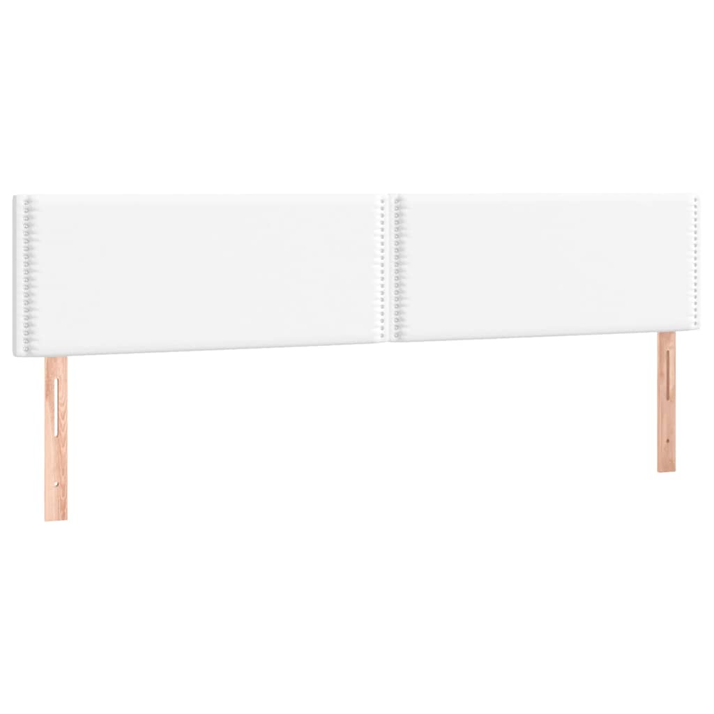 Vidaxl hoofdborden 2 st 100x5x78 88 cm kunstleer wit