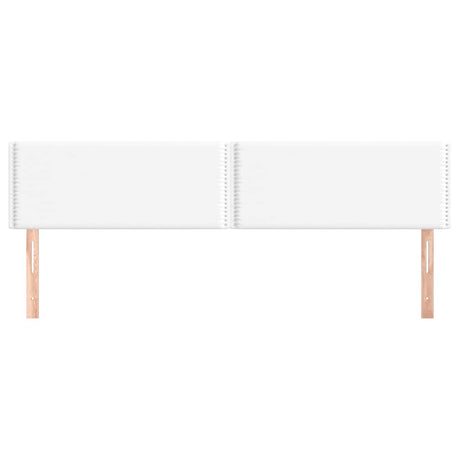 Vidaxl hoofdborden 200x5x78 88 cm kunstleer wit