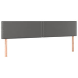Vidaxl hoofdborden 2 st 100x5x78 88 cm kunstleer grijs