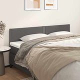 Vidaxl hoofdborden 2 st 100x5x78 88 cm kunstleer grijs