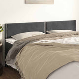 Vidaxl hoofdborden 2 st 100x5x78 88 cm fluweel donkergrijs