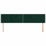 Vidaxl hoofdborden 2 st 100x5x78 88 cm fluweel donkergroen