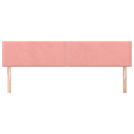 Vidaxl hoofdborden 200x5x78 88 cm fluweel roze