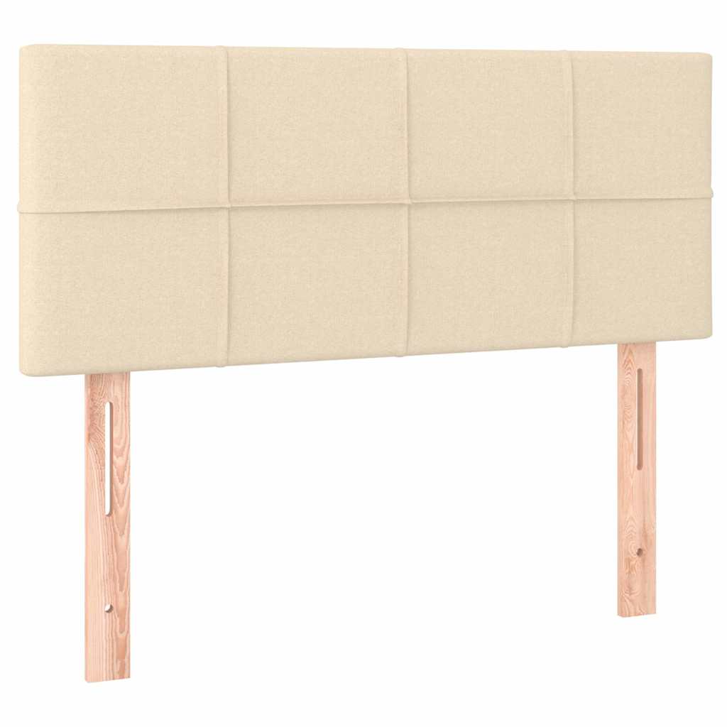 Vidaxl hoofdbord 80x5x78 88 cm stof crèmekleurig