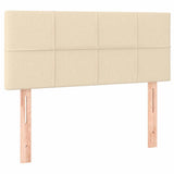 Vidaxl hoofdbord 80x5x78 88 cm stof crèmekleurig