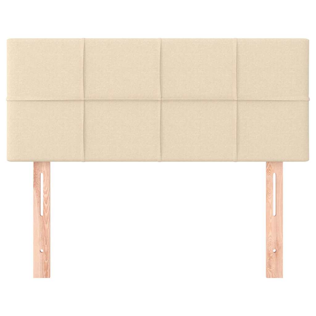 Vidaxl hoofdbord 80x5x78 88 cm stof crèmekleurig