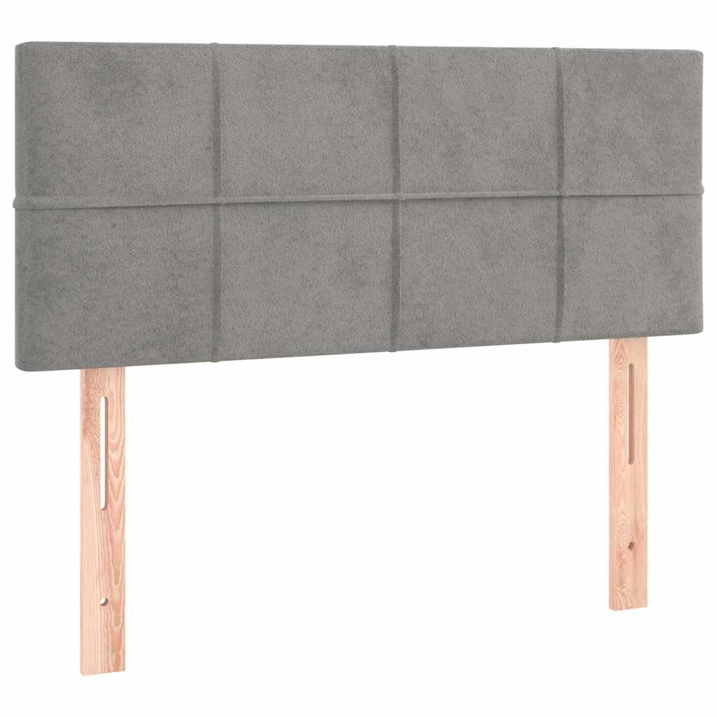 Vidaxl hoofdbord 80x5x78 88 cm fluweel lichtgrijs
