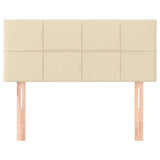 Vidaxl hoofdbord 90x5x78 88 cm stof crèmekleurig