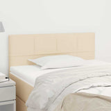 Vidaxl hoofdbord 90x5x78 88 cm stof crèmekleurig