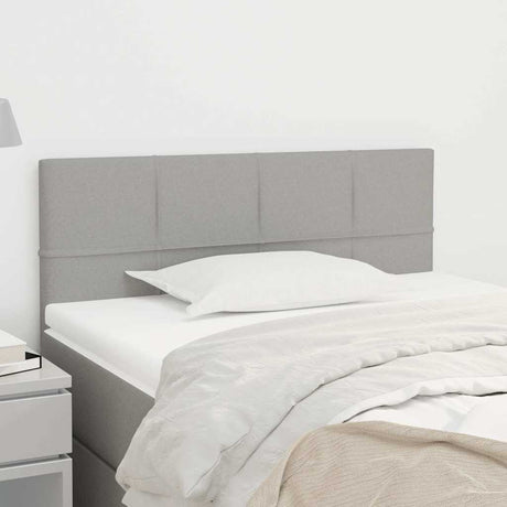 Vidaxl hoofdbord 100 x 5 x 78 88 cm stof lichtgrijs